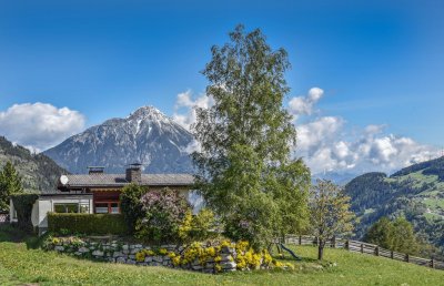 Blick auf Berglandschaft